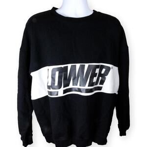 Lowner 2001 Black White  Color Black Heavy Sweatshirt XL
